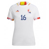 Belgium Thorgan Hazard #16 Replica Away Shirt Ladies World Cup 2022 Short Sleeve